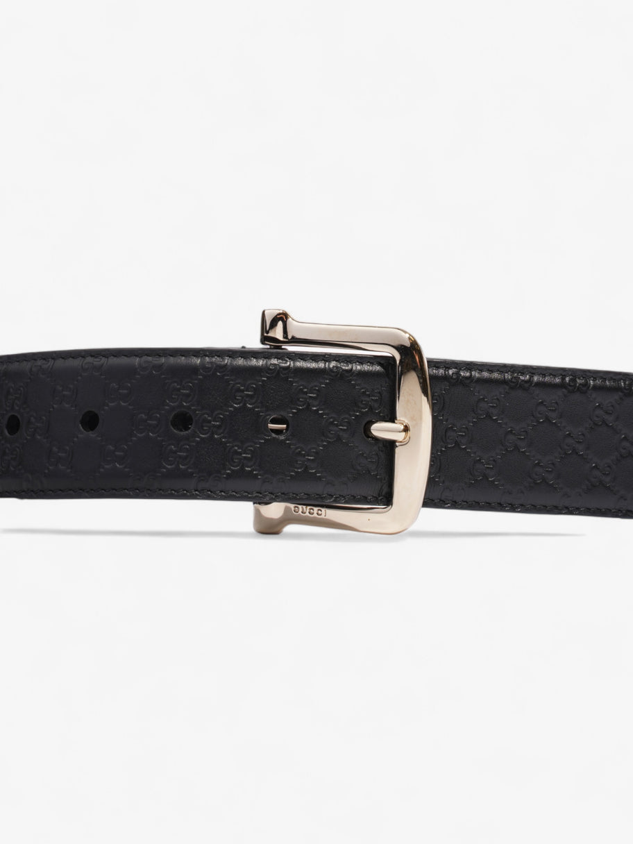 Gucci Microguccissima Buckle Belt Black Leather 100cm / 40