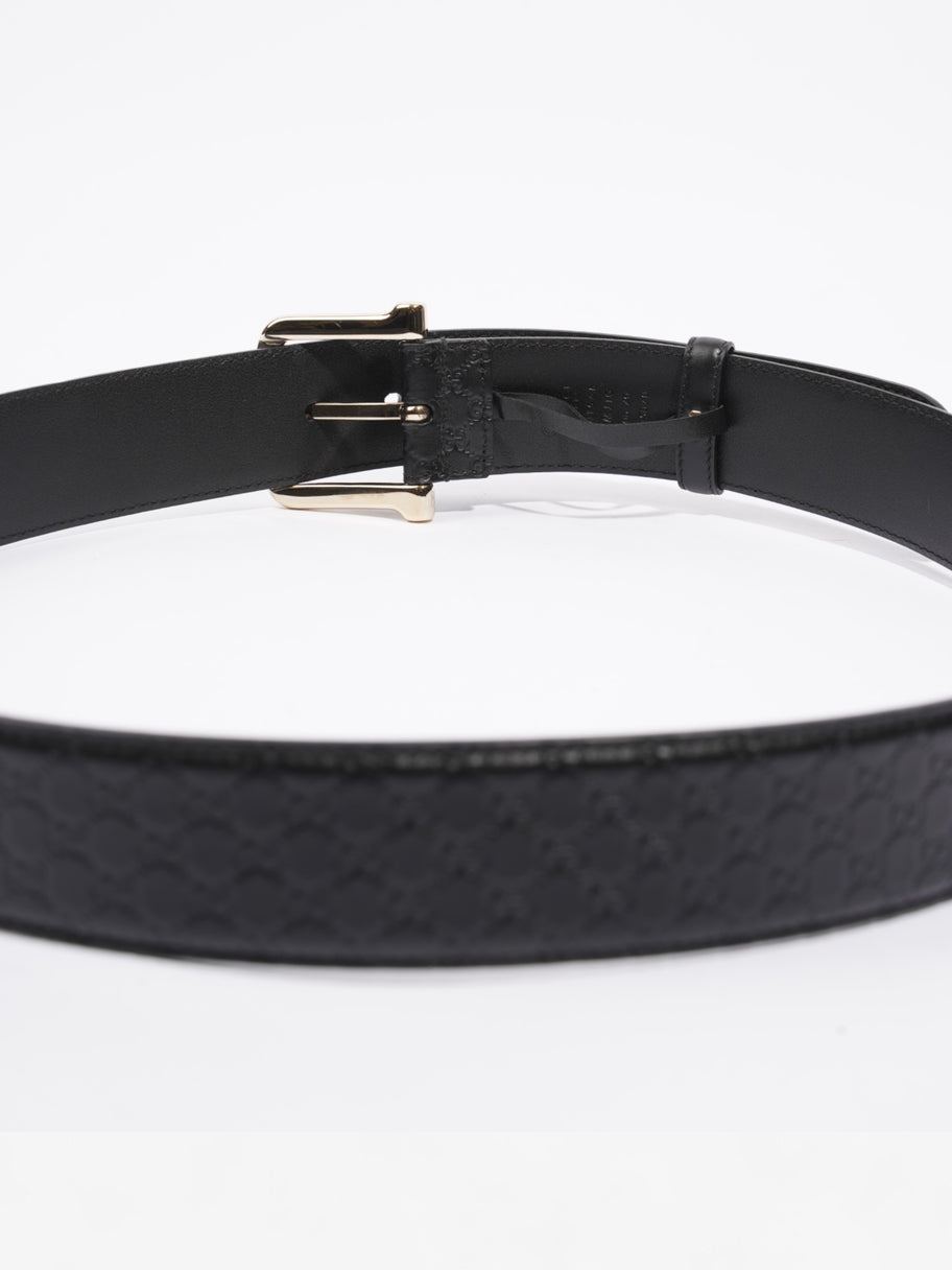 Gucci Microguccissima Buckle Belt Black Leather 100cm / 40