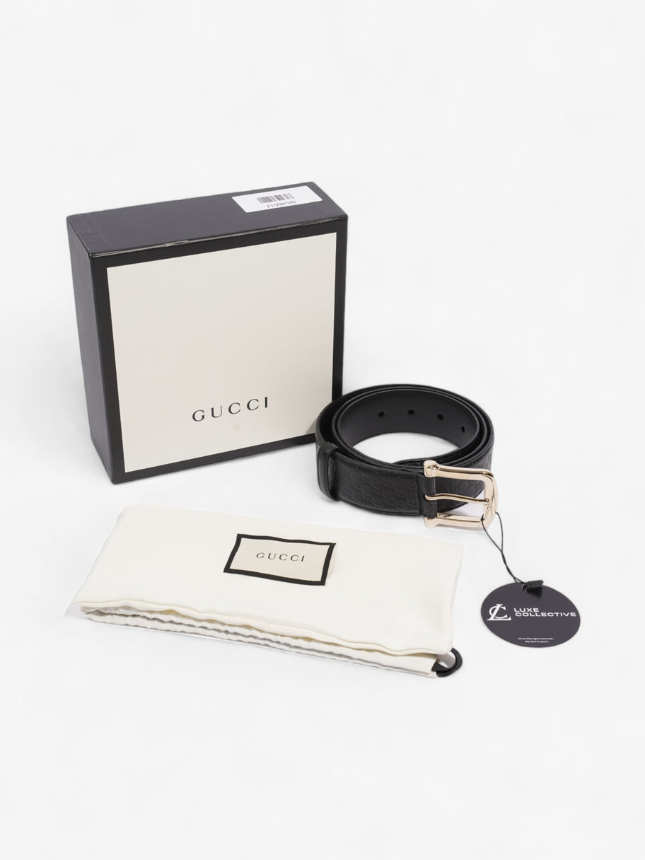 Gucci Microguccissima Buckle Belt Black Leather 100cm / 40