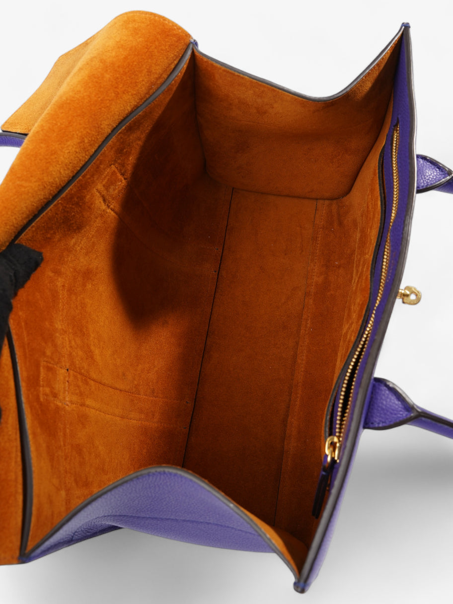 Bayswater Purple Grained Leather Image 7