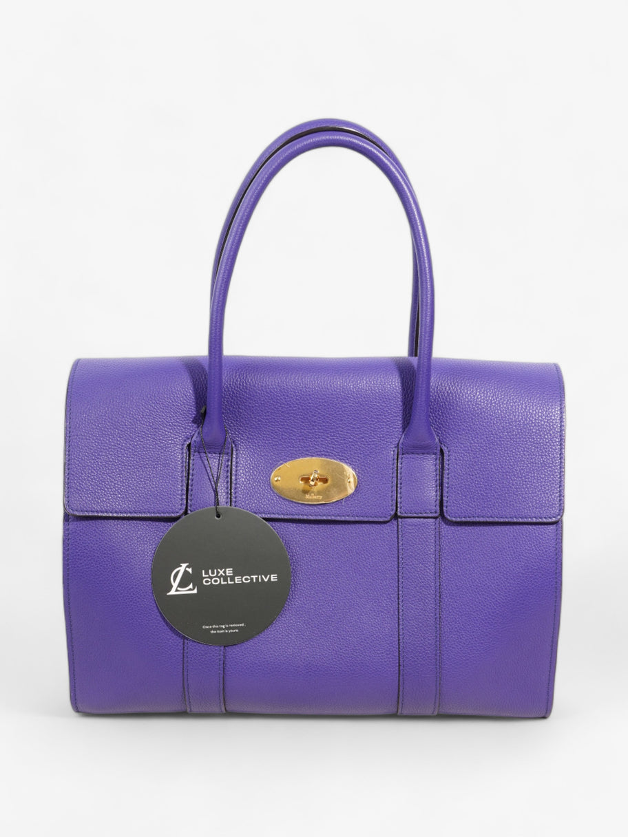 Bayswater Purple Grained Leather Image 8