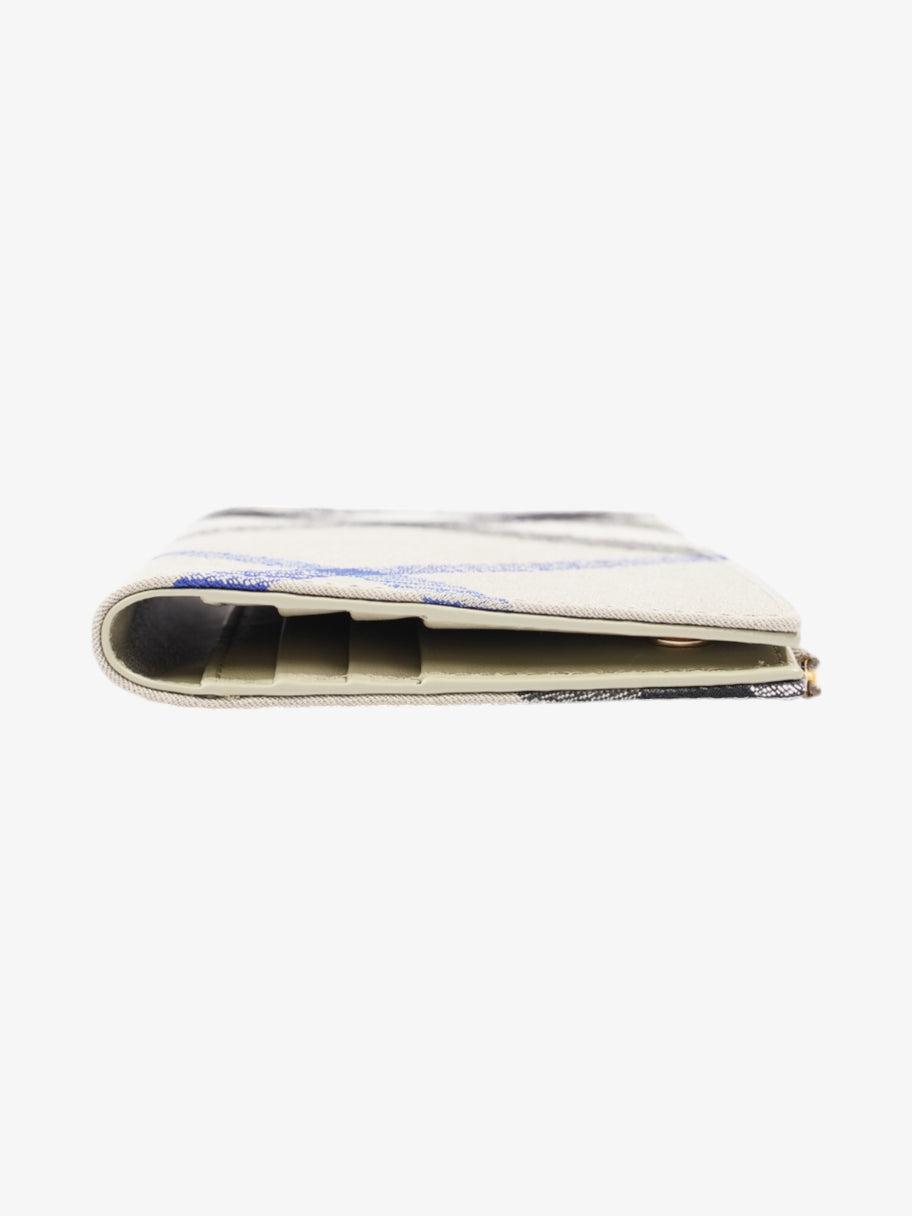 Burberry Check Press Stud Wallet Lichen Cotton Image 3