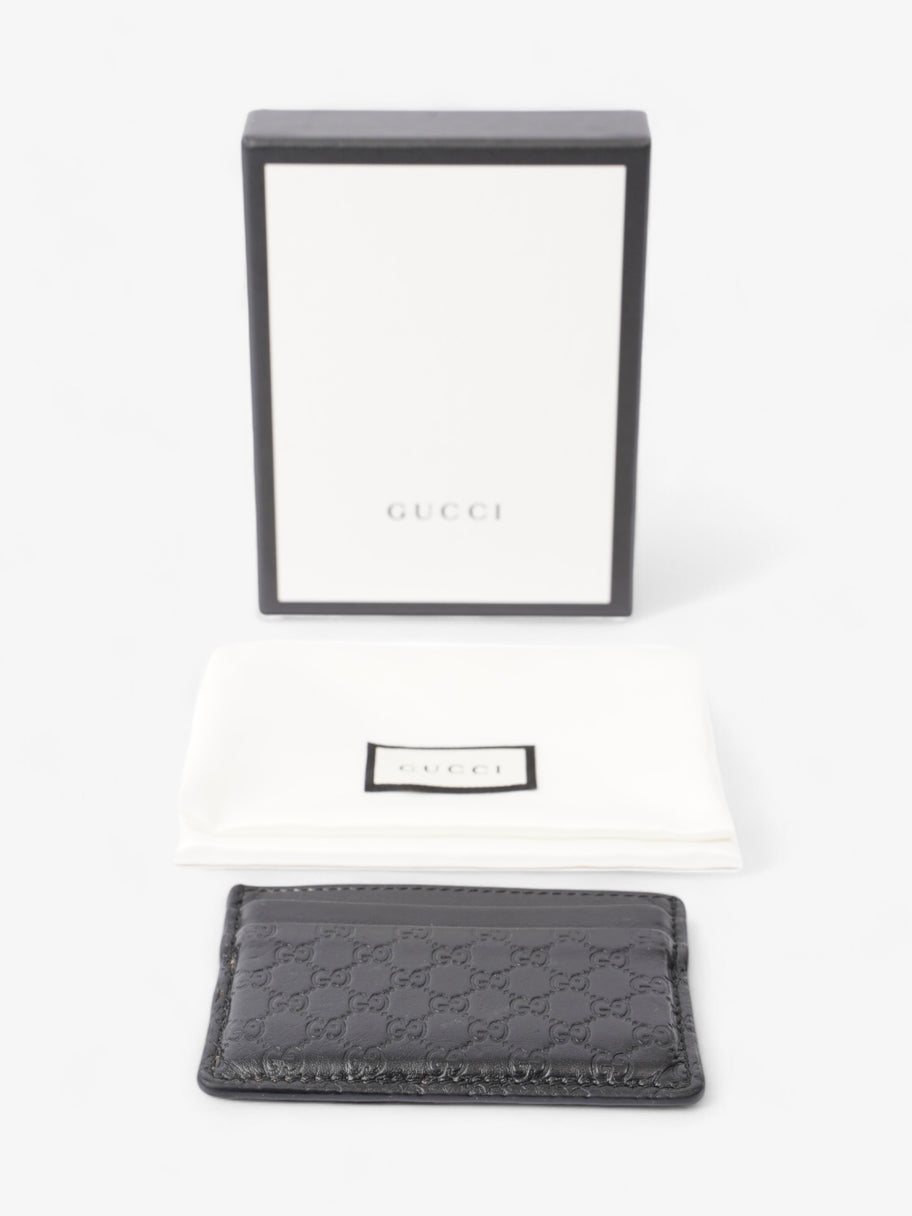 Gucci Microguccissima Card Holder Black Leather Image 7