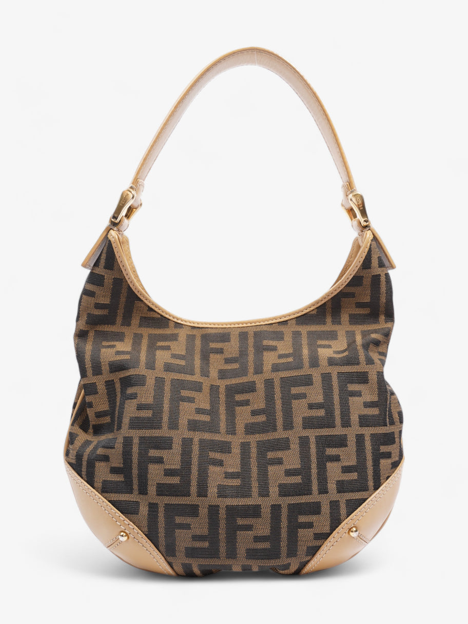 Fendi Zucca Tobacco Hobo Brown  Canvas Image 1