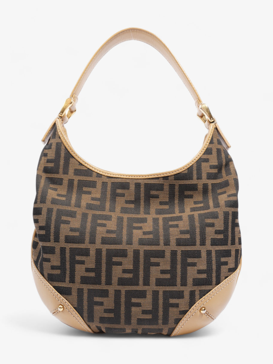 Fendi Zucca Tobacco Hobo Brown  Canvas Image 4