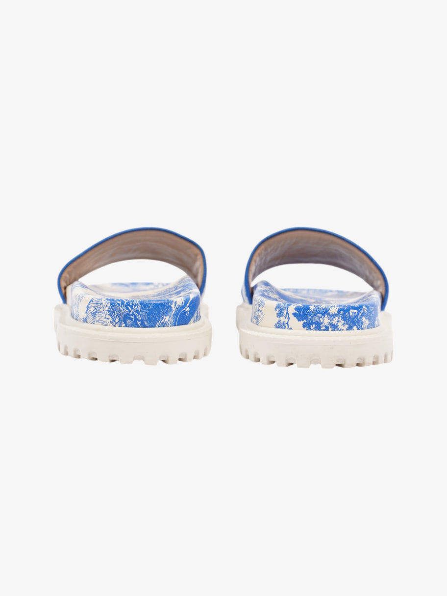 Christian Dior Dway Slides White / Blue Canvas EU 38 UK 5 Image 6