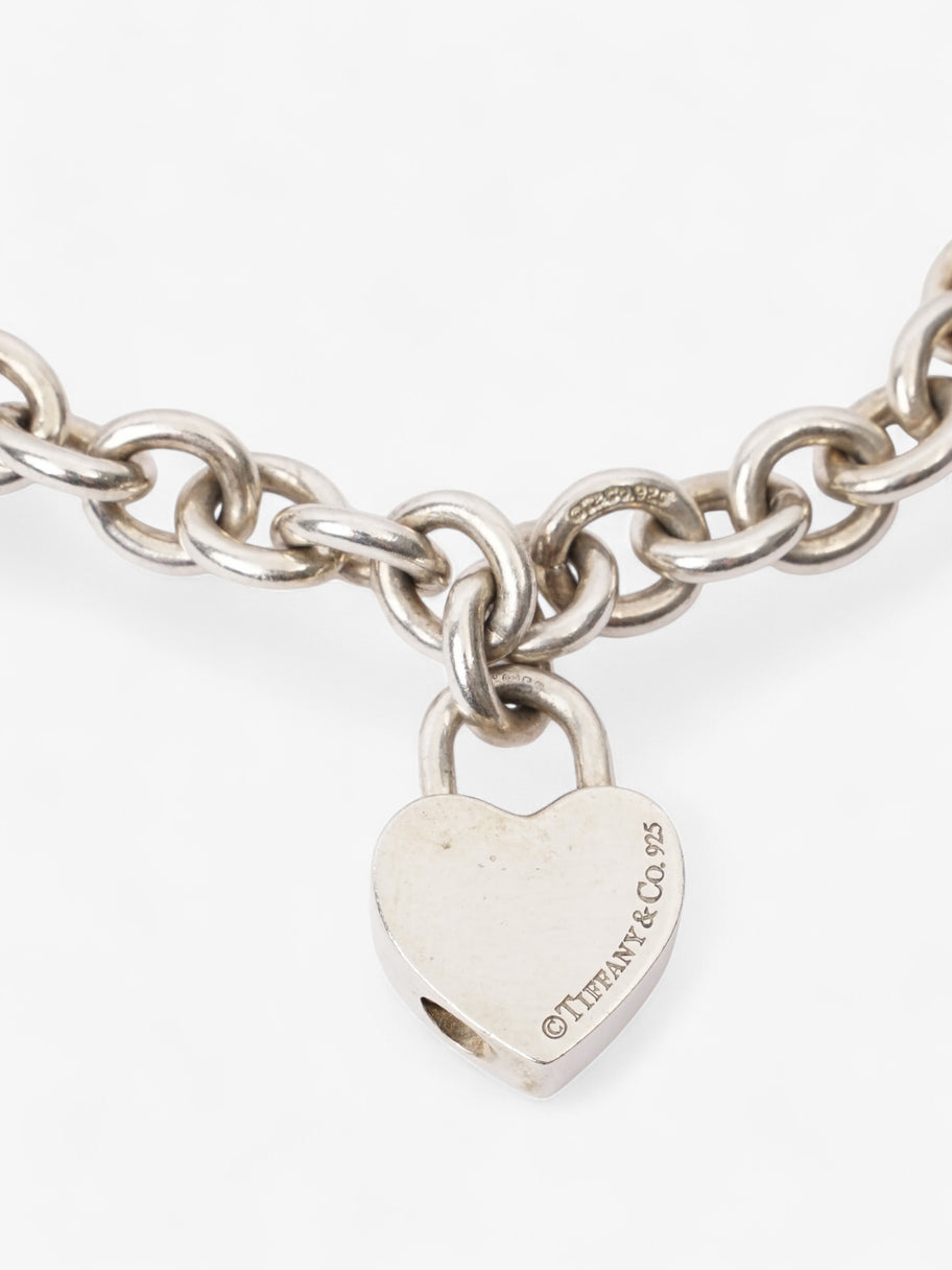 Tiffany and Co Heart Padlock Bracelet Silver Silver Sterling Image 3