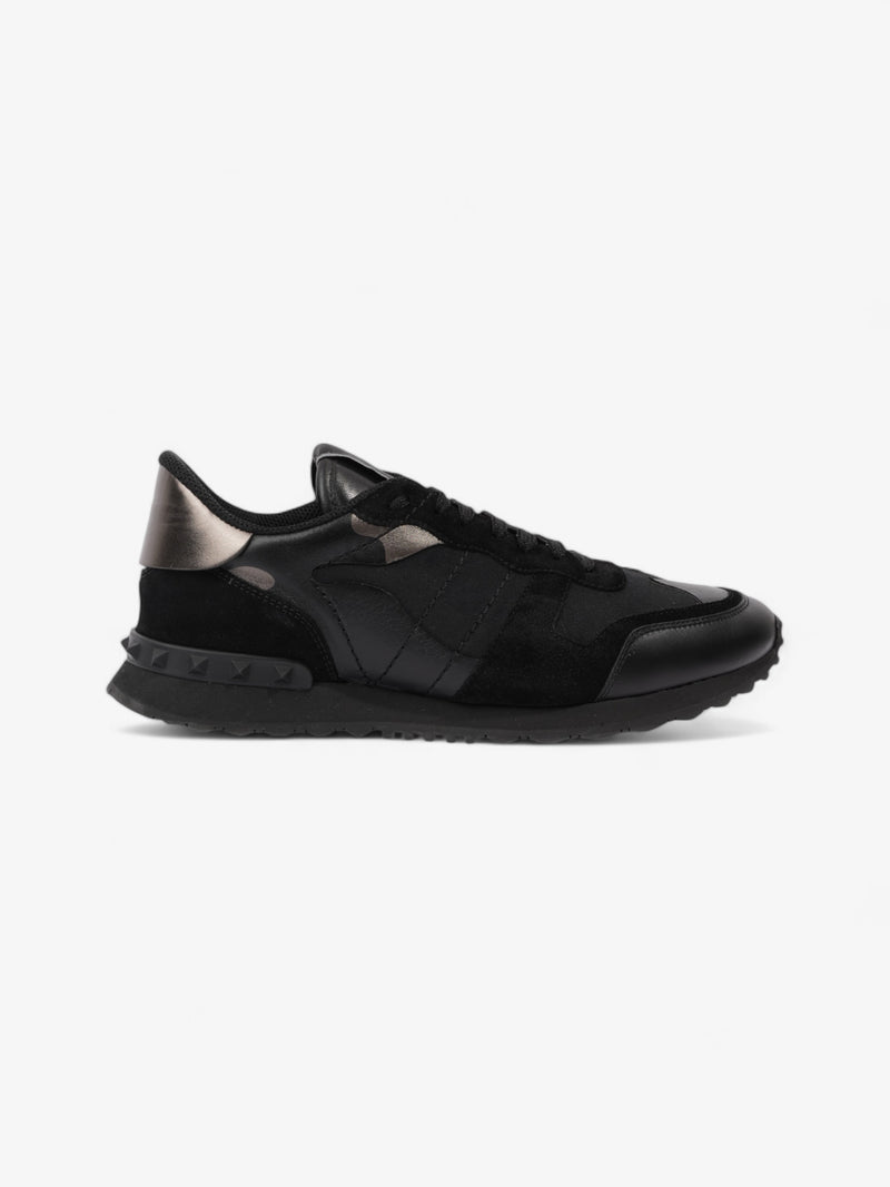  Valentino Rockrunner Sneakers Black / Grey Metallic  Leather EU 42 UK 8