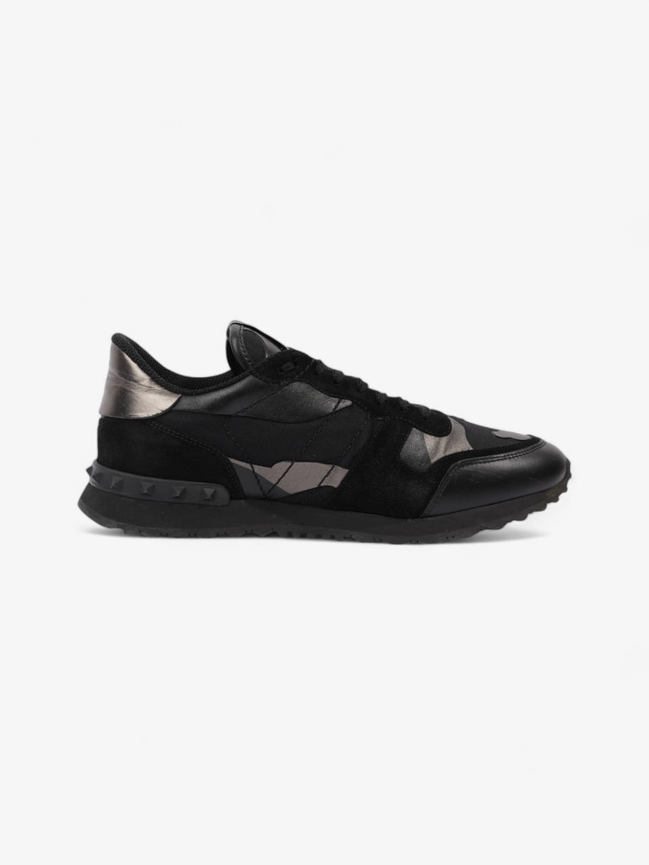 Valentino Rockrunner Sneakers Black / Grey Metallic  Leather EU 42 UK 8 Image 4