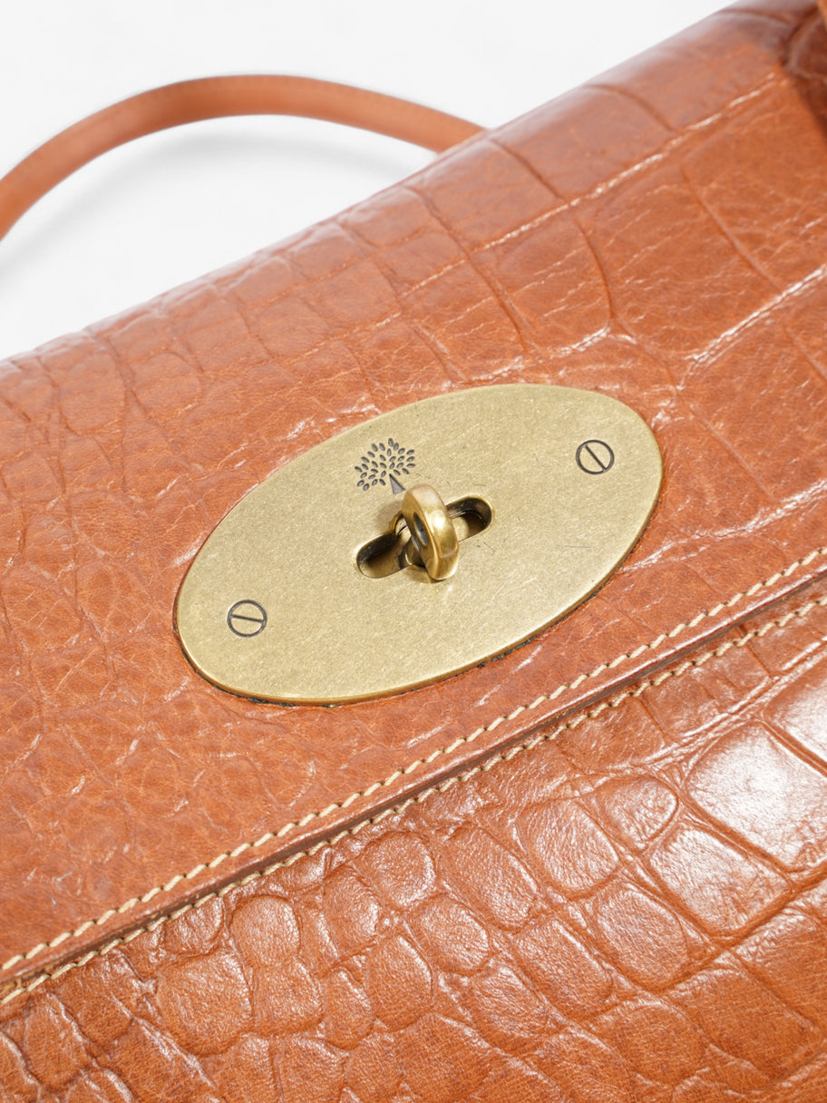 Mulberry Bayswater East West Oak Embossed Leather Image 7