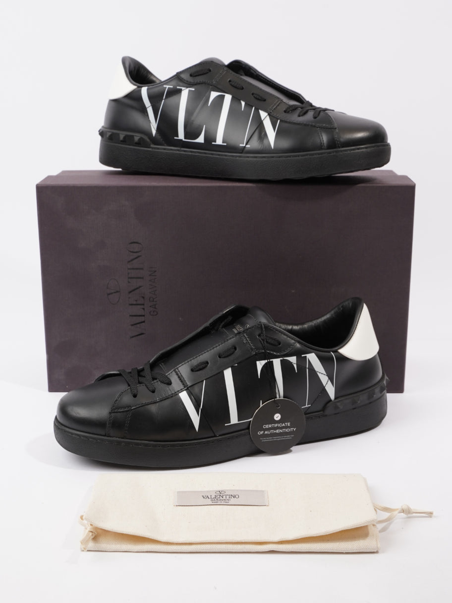 Valentino VLTN Sneakers Black / White Leather EU 45.5 UK 11.5 Image 11