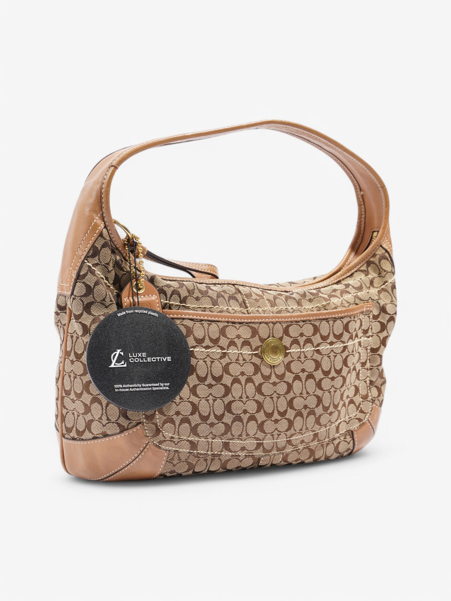 Coach Signature Sufflette Beige  / Brown Canvas Image 9