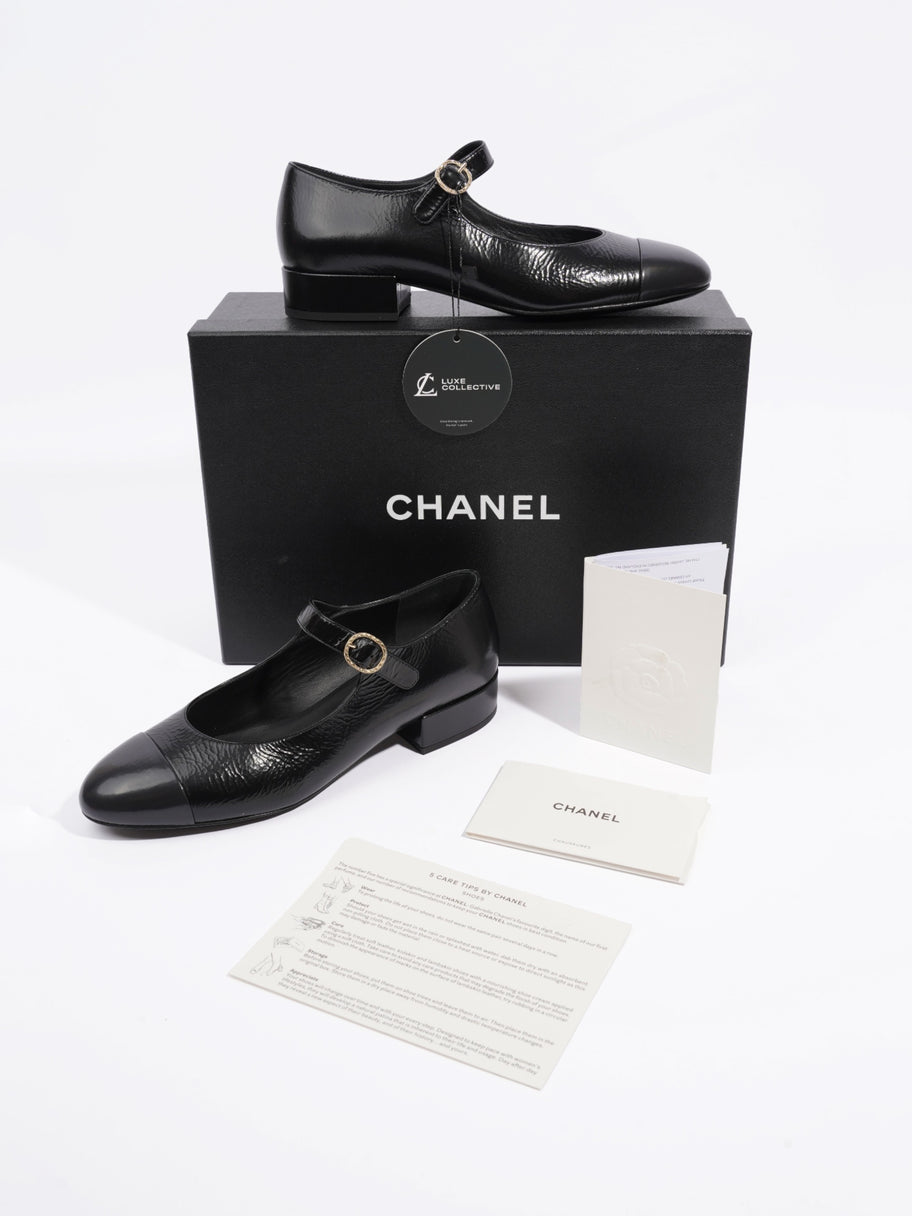 Chanel Chanel Mary Jane Pumps Black / Gold Leather EU 36.5 UK 3.5 Image 10