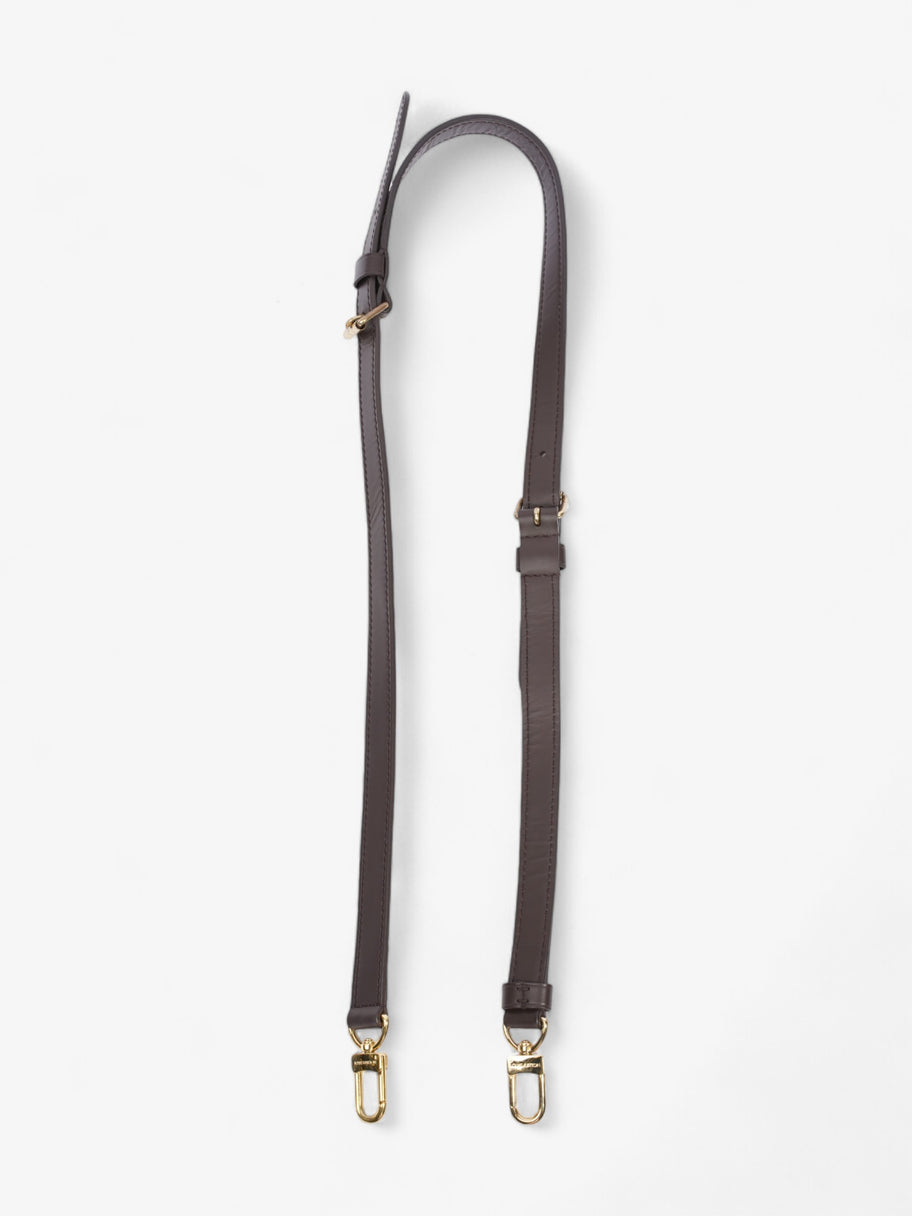 Louis Vuitton Bandoulière Bag Strap Brown / Gold Leather Image 1