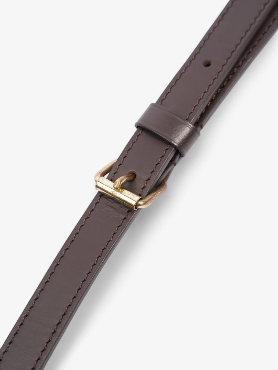 Louis Vuitton Bandoulière Bag Strap Brown / Gold Leather Image 5