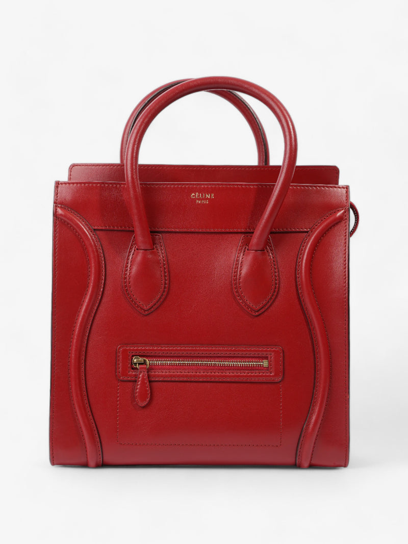  Celine Phantom Luggage Tote Red Leather Medium