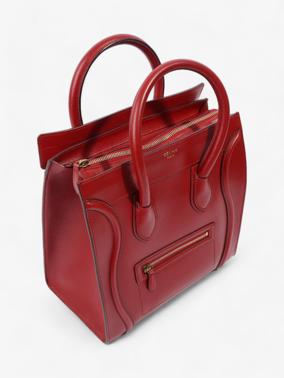 Celine Phantom Luggage Tote Red Leather Medium Image 7