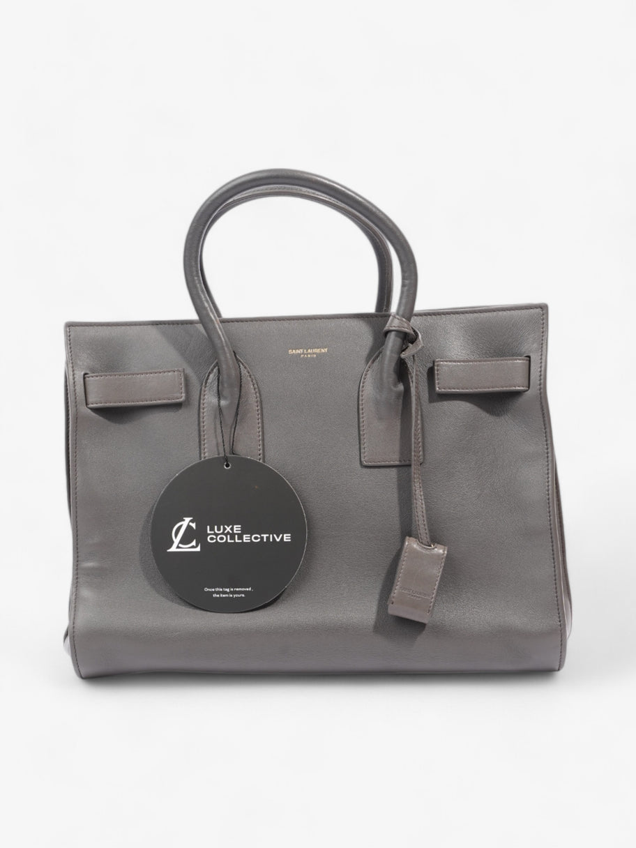 Saint Laurent Sac De Jour Grey Lambskin Leather Small Image 8