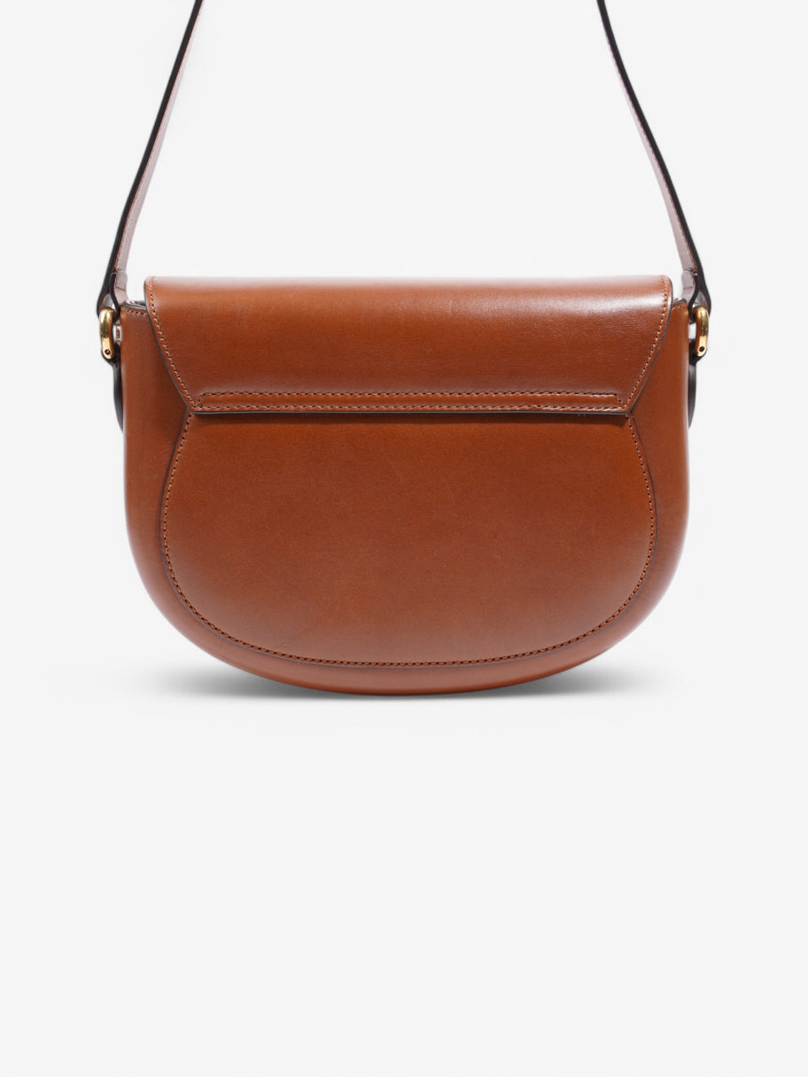 Gucci Buckle Shoulder Bag Brown Leather Image 4