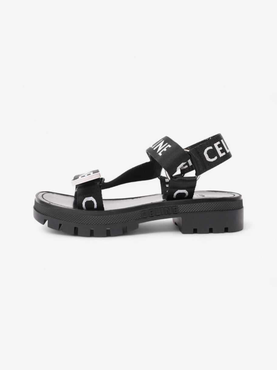 Celine Strappy Sandal Black / White Canvas EU 36 UK 3 Image 5