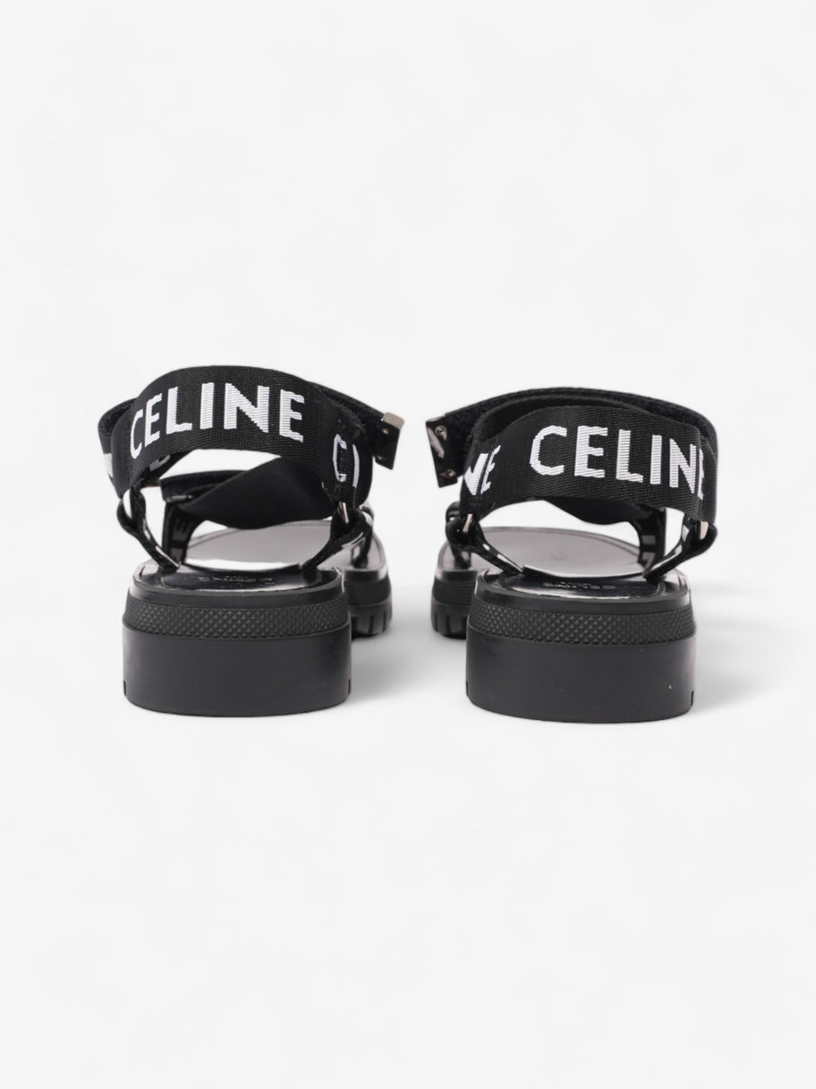 Celine Strappy Sandal Black / White Canvas EU 36 UK 3 Image 6