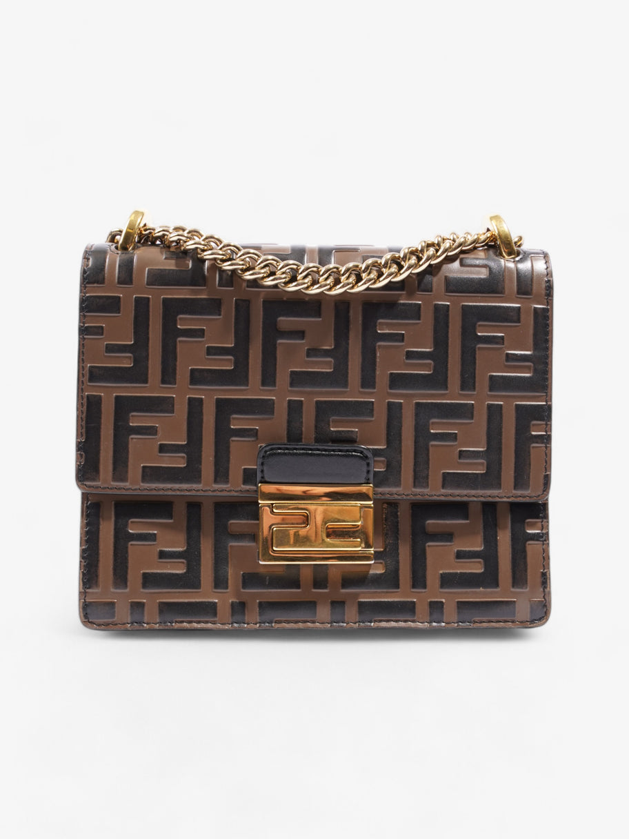 Fendi Kan U Tobacco / Zucca Embossed Leather Small Image 1