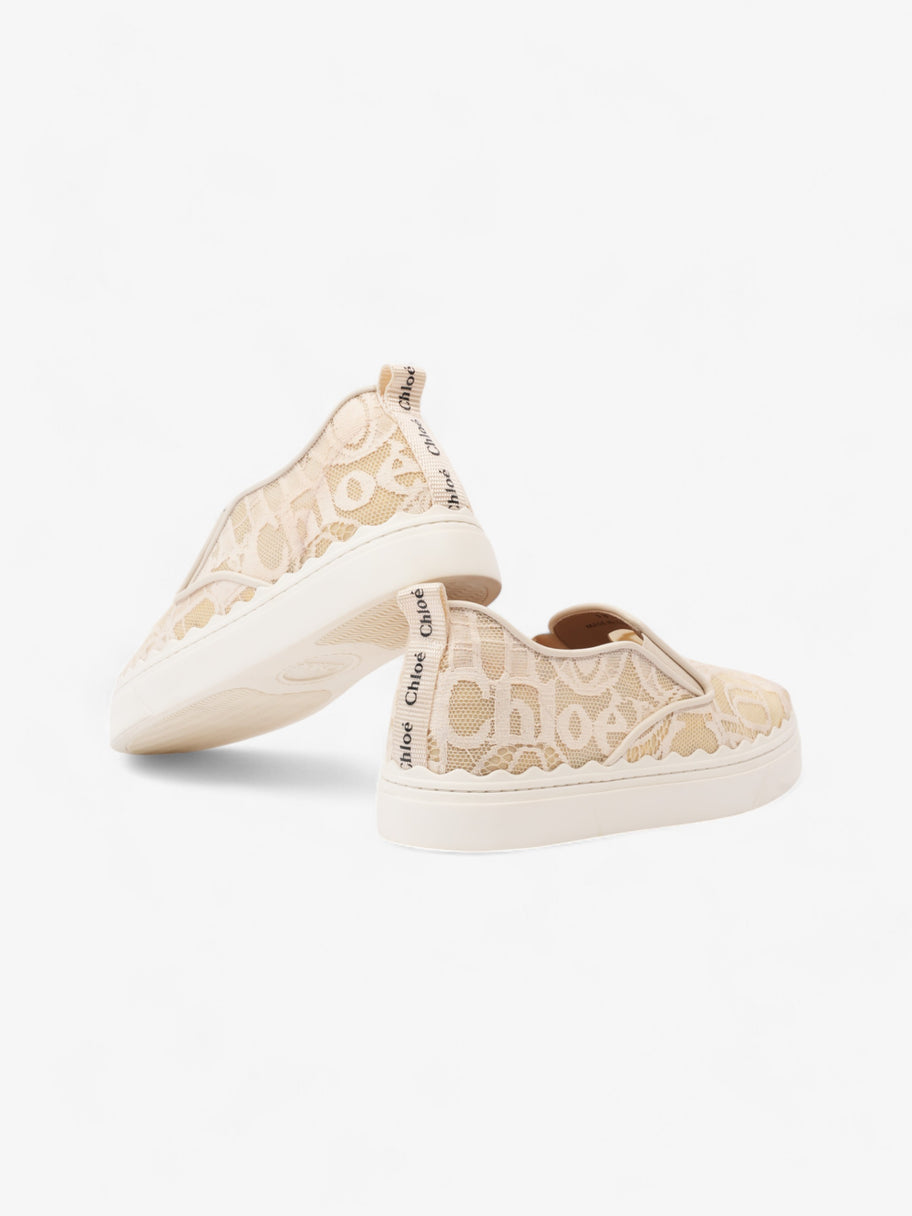 Chloe Lauren Slip On Beige / White Lace EU 38 UK 5 Image 9