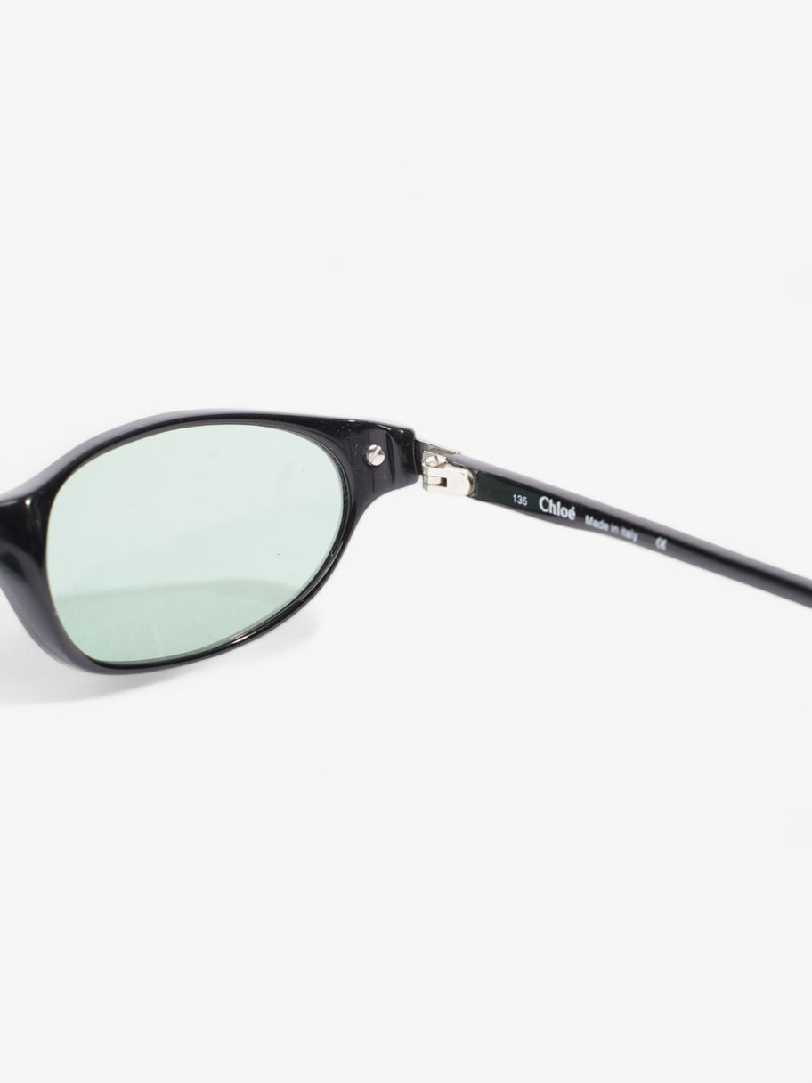 Chloe Oval Sunglasses Black Acetate 135mm Image 6