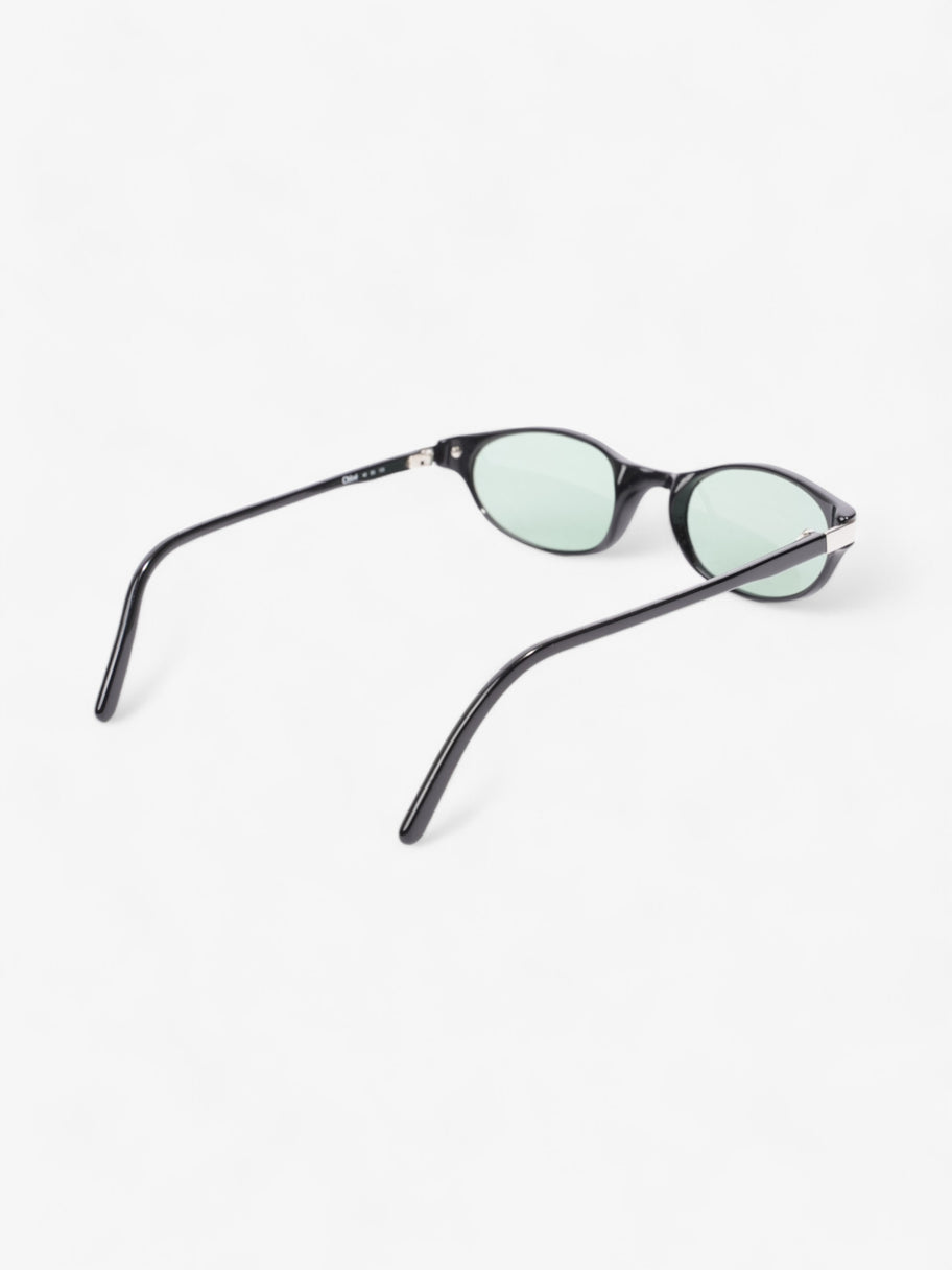 Chloe Oval Sunglasses Black Acetate 135mm Image 7