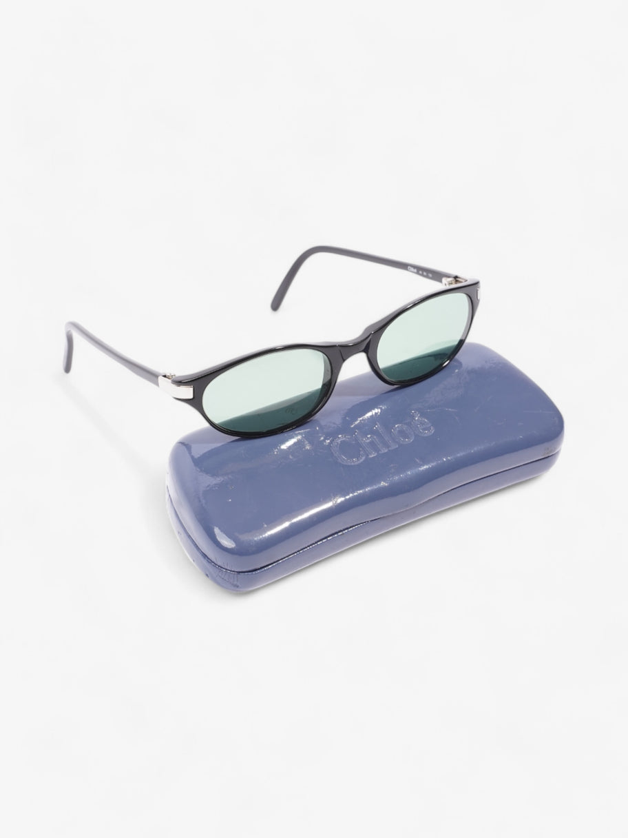 Chloe Oval Sunglasses Black Acetate 135mm Image 9