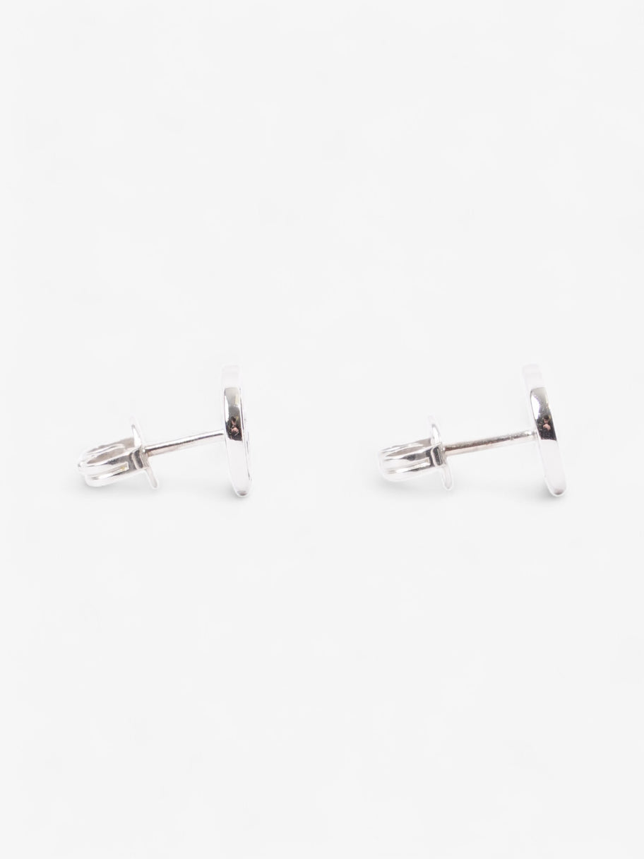 Gucci GG Marmont Stud Earrings White White Gold Image 2