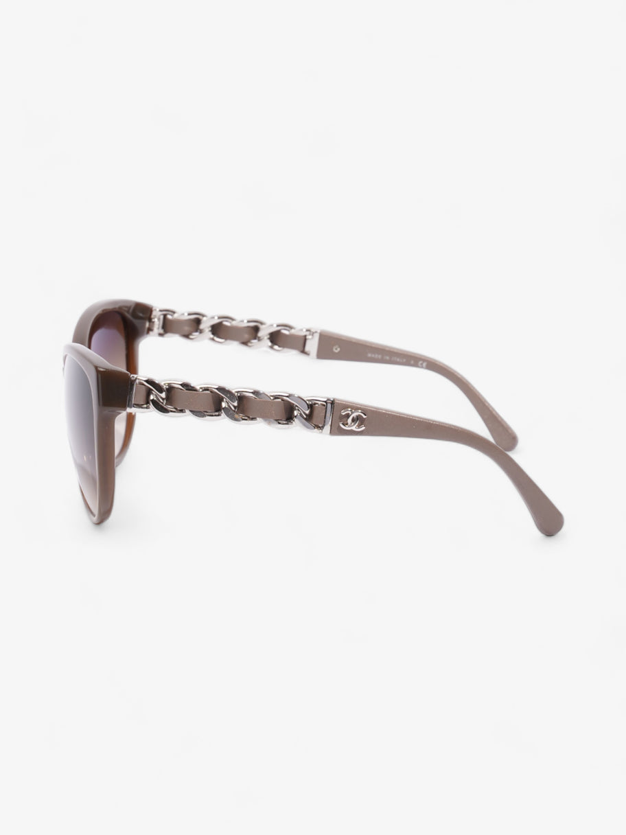 Chain Sunglasses Dusty Pink / Brown Acetate 135mm Image 2