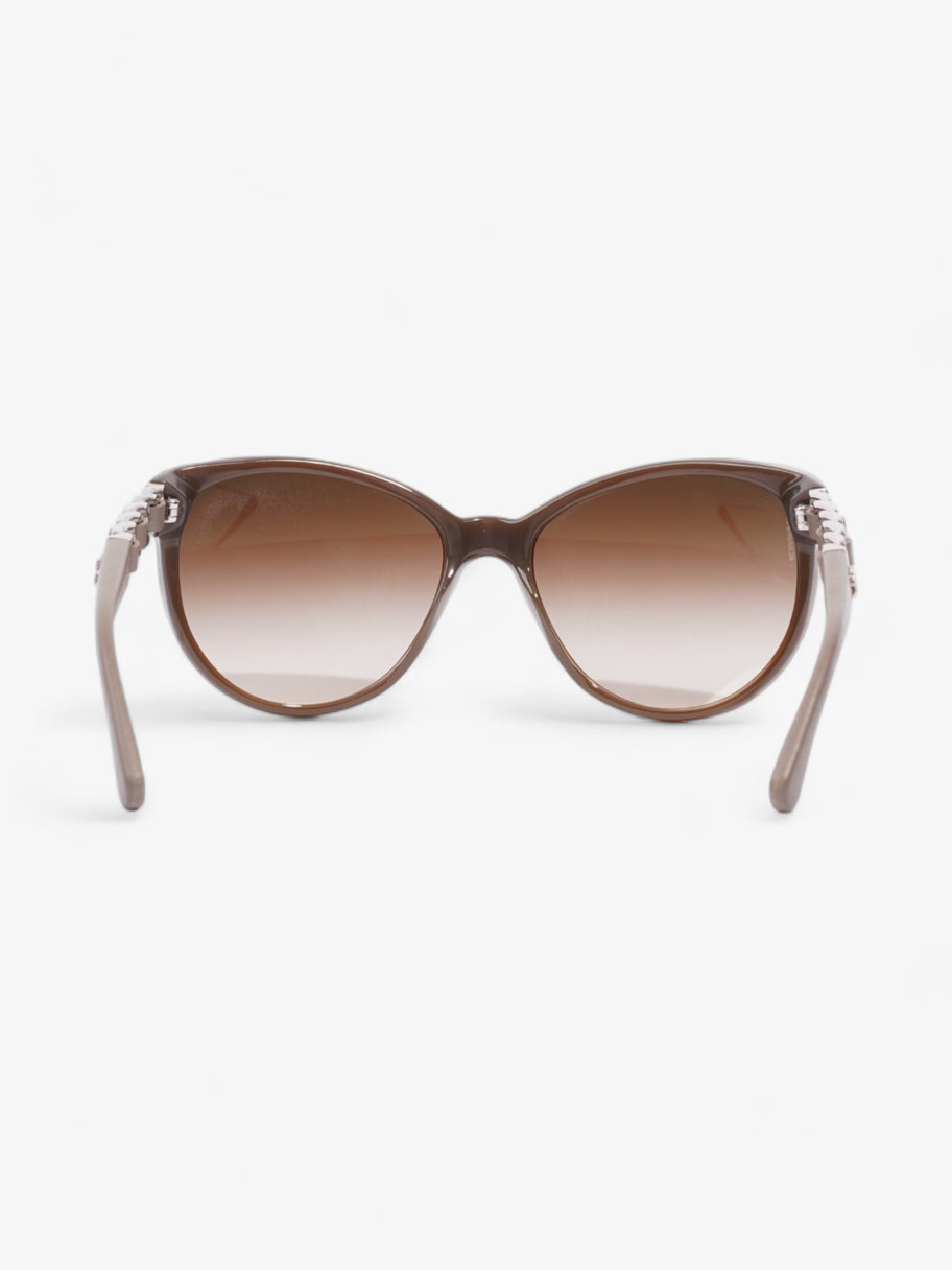 Chain Sunglasses Dusty Pink / Brown Acetate 135mm Image 3