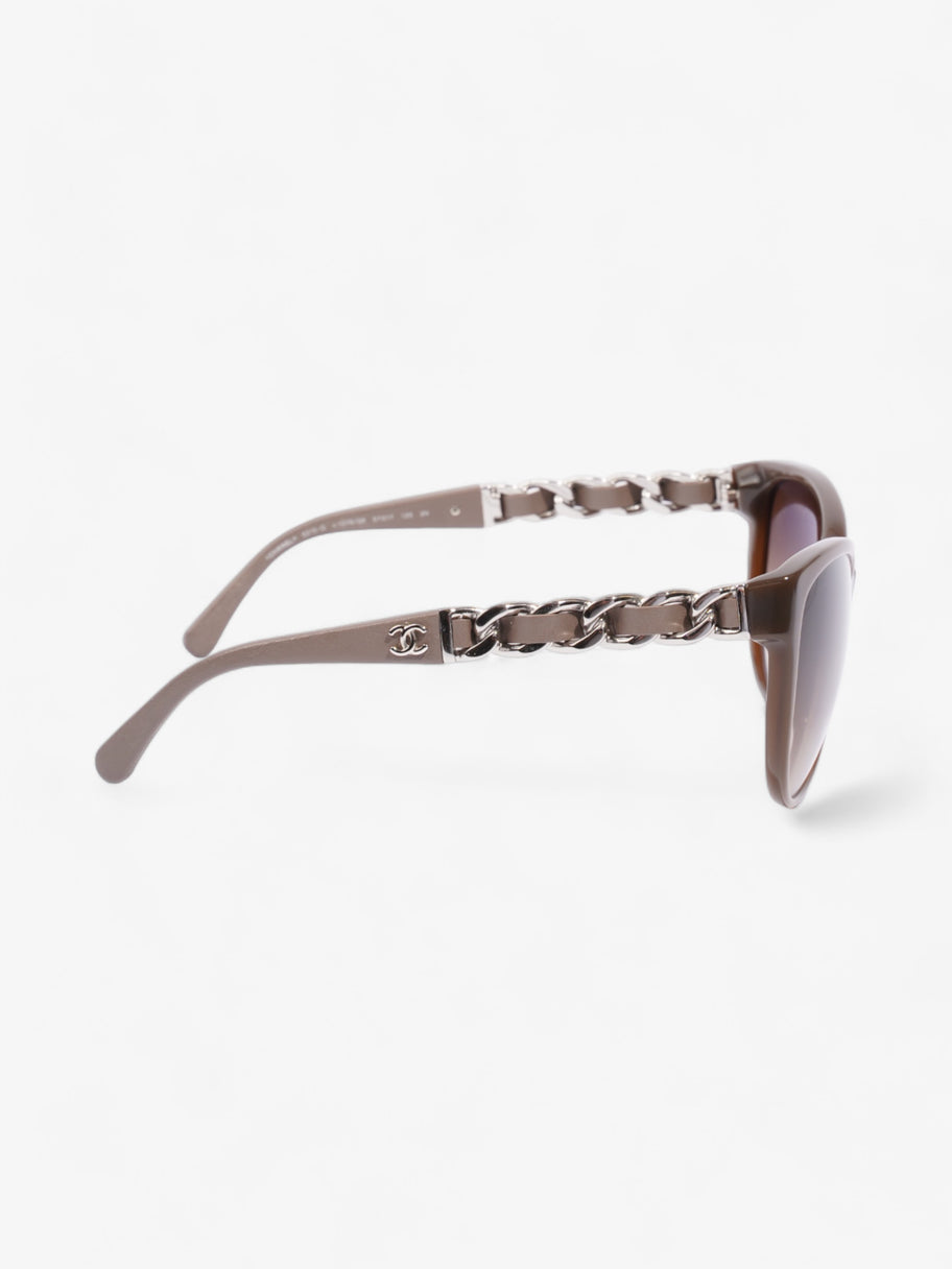 Chain Sunglasses Dusty Pink / Brown Acetate 135mm Image 4