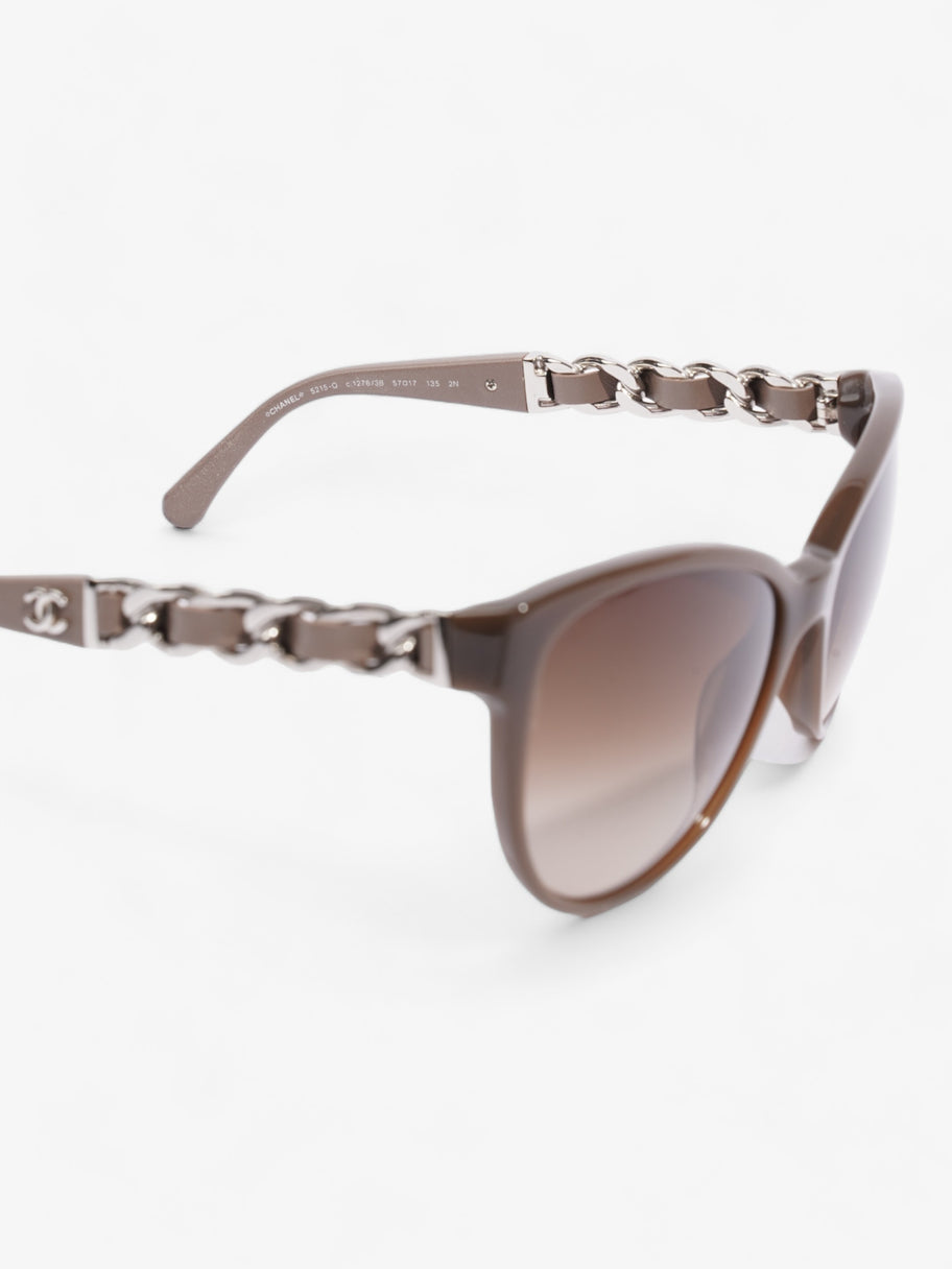 Chain Sunglasses Dusty Pink / Brown Acetate 135mm Image 5