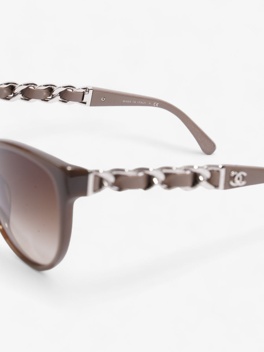 Chain Sunglasses Dusty Pink / Brown Acetate 135mm Image 6