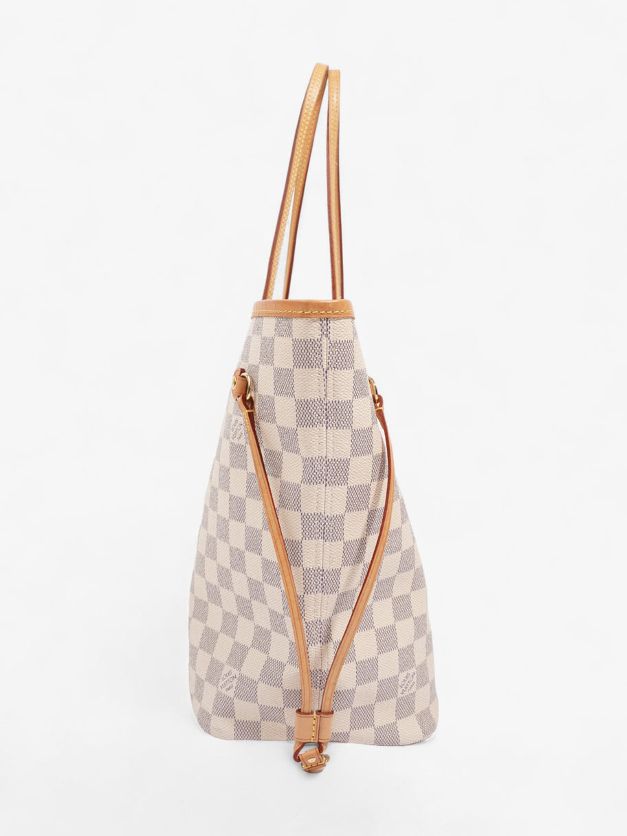 Louis Vuitton Neverfull MM Damier Azur Coated Canvas Image 3