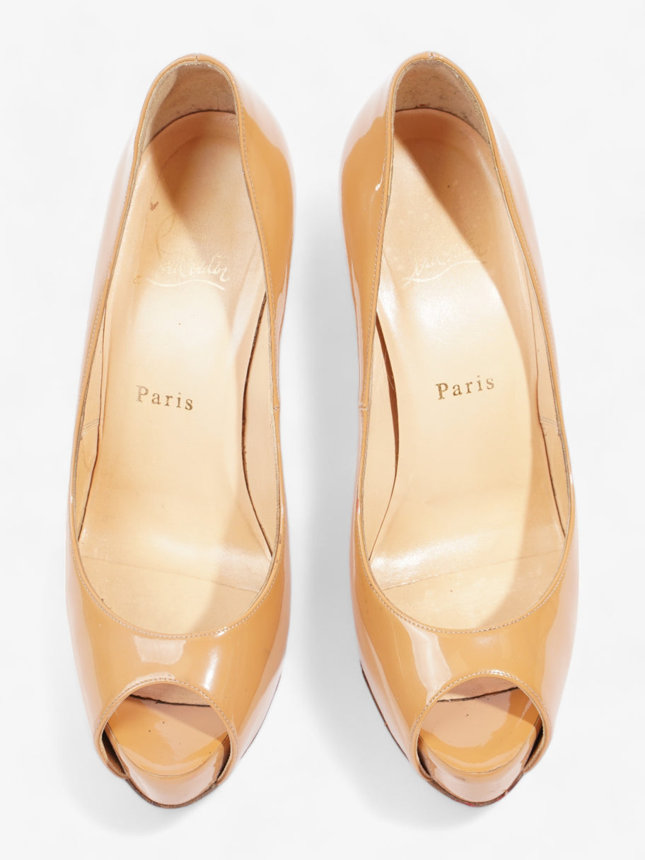 New Very Prive Heels 120 Caramel Patent Leather EU 38 UK 5 Image 9