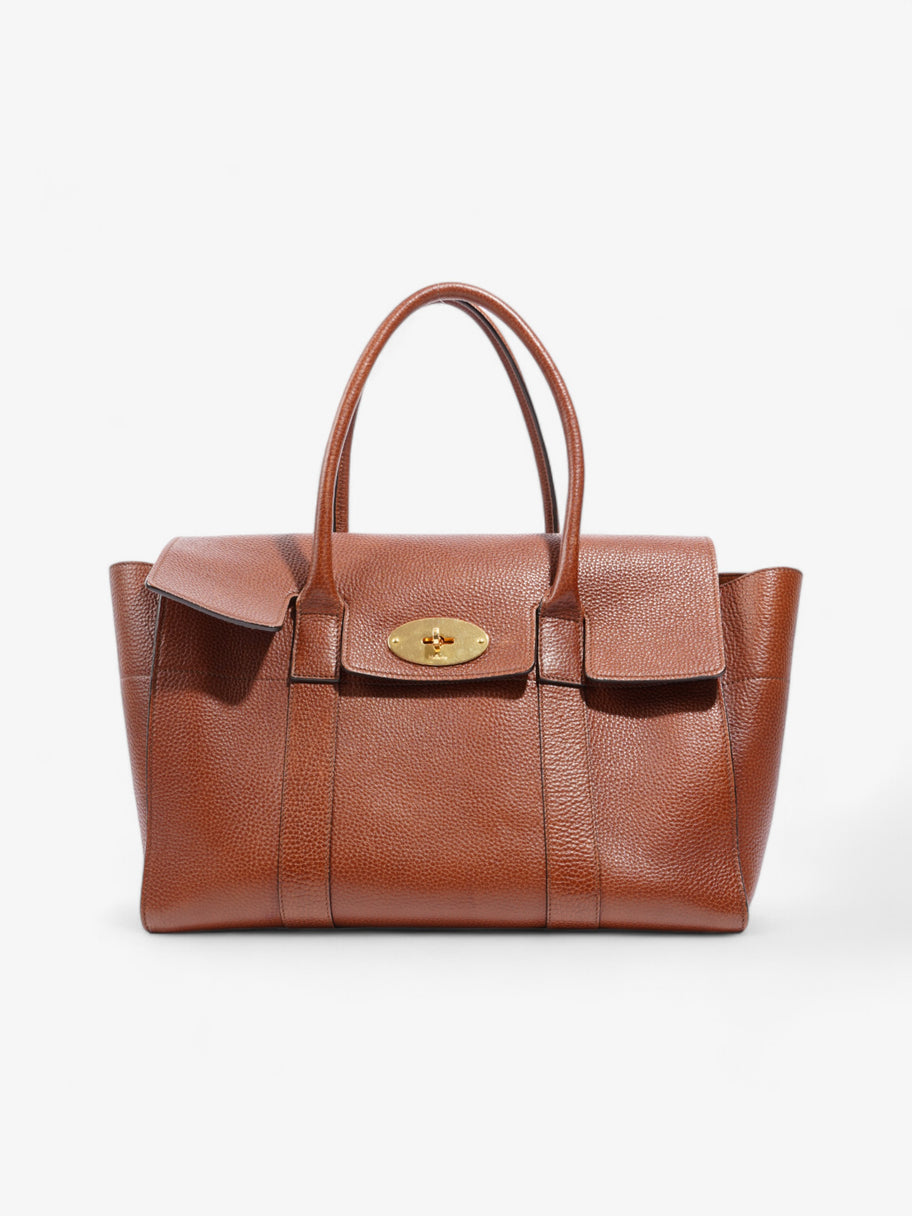 Mulberry Bayswater Brown Grained Leather Large Image 1