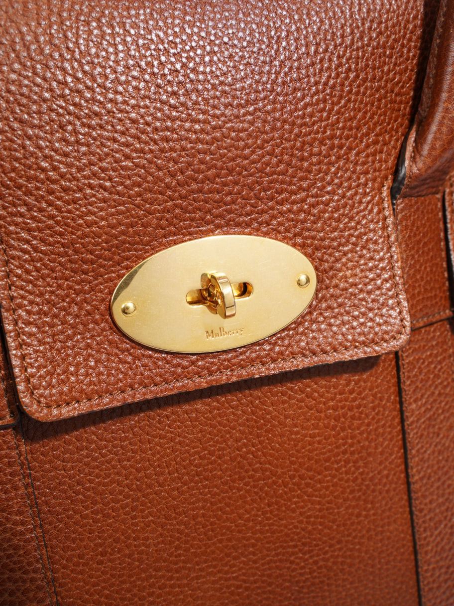 Mulberry Bayswater Brown Grained Leather Large Image 7