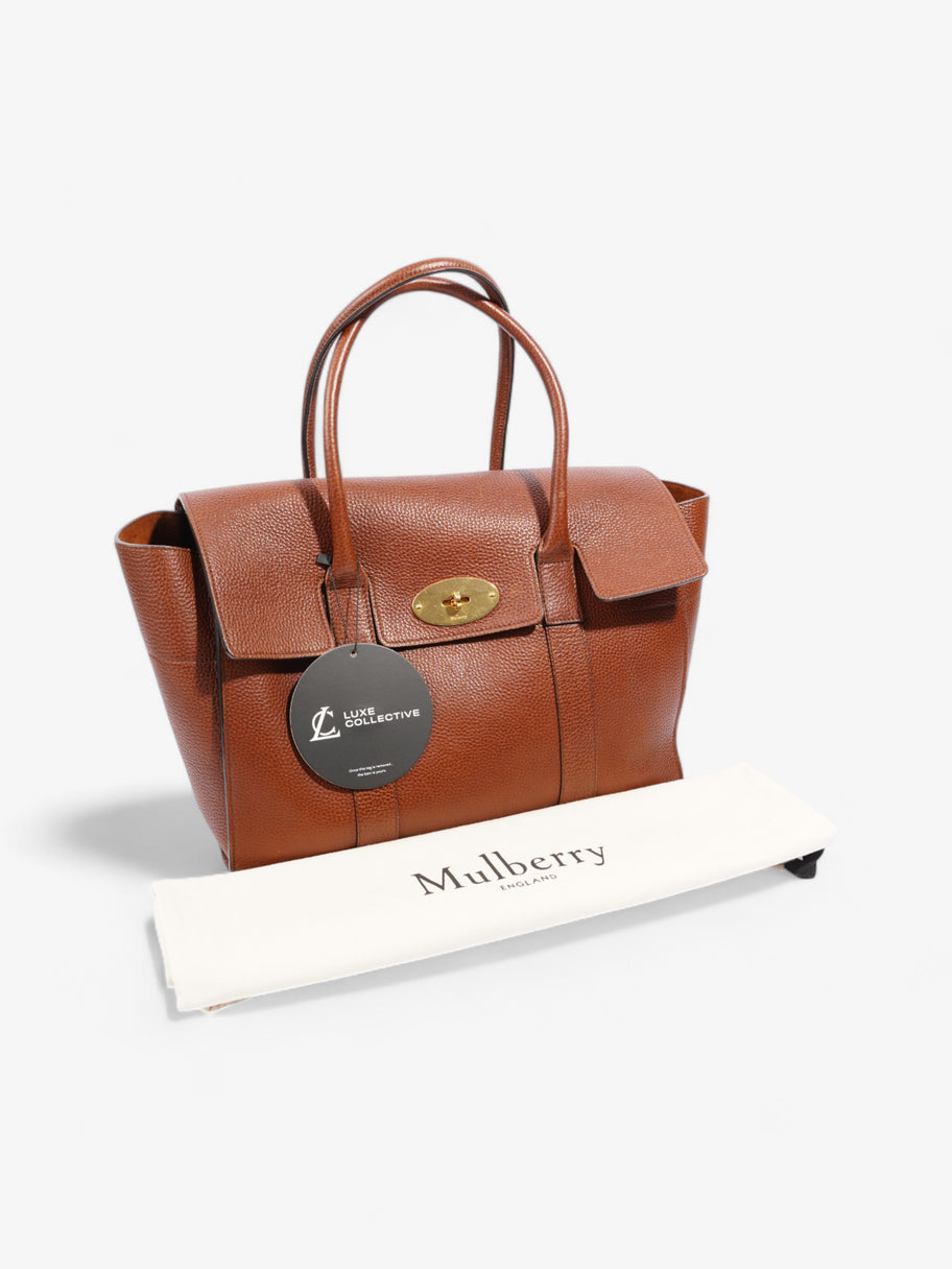 Mulberry Bayswater Brown Grained Leather Large Image 9