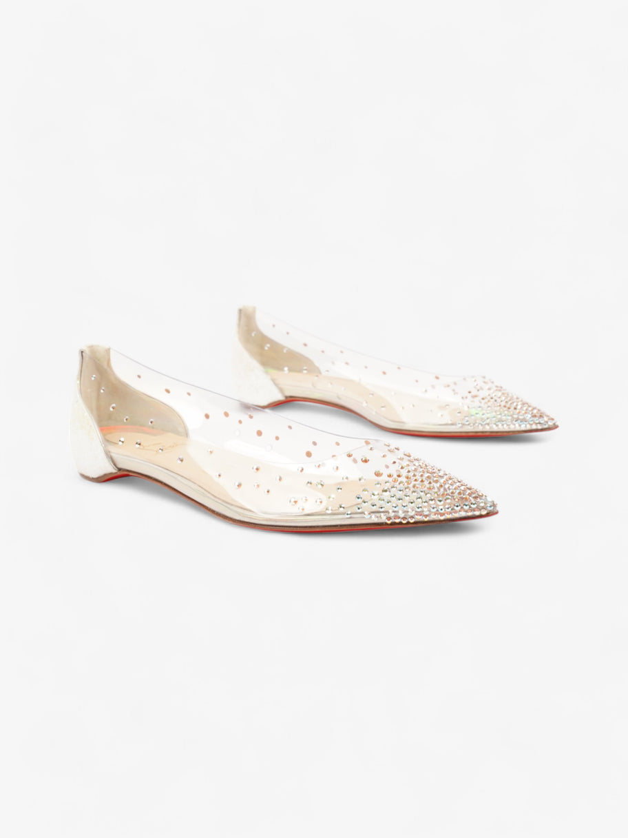 Christian Louboutin Degrastrass White PVC EU 39.5 UK 6.5 Image 2