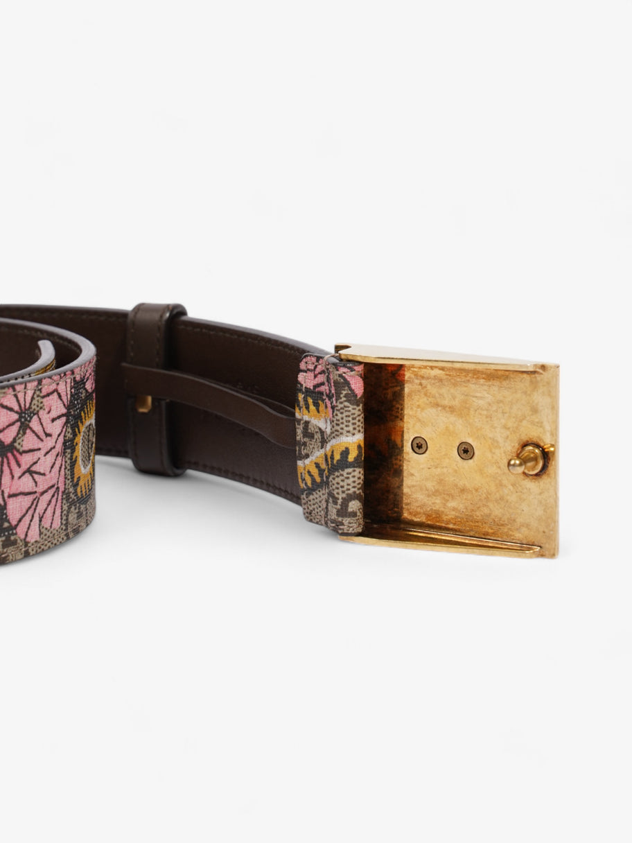 Gucci Buckle Belt Supreme / Bloom Coated Canvas 80cm 32