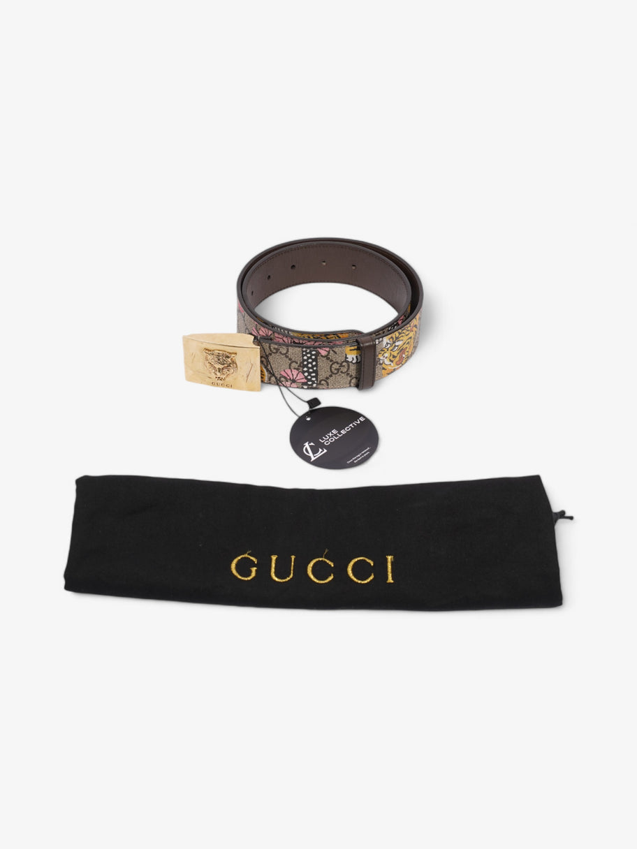 Gucci Buckle Belt Supreme / Bloom Coated Canvas 80cm 32