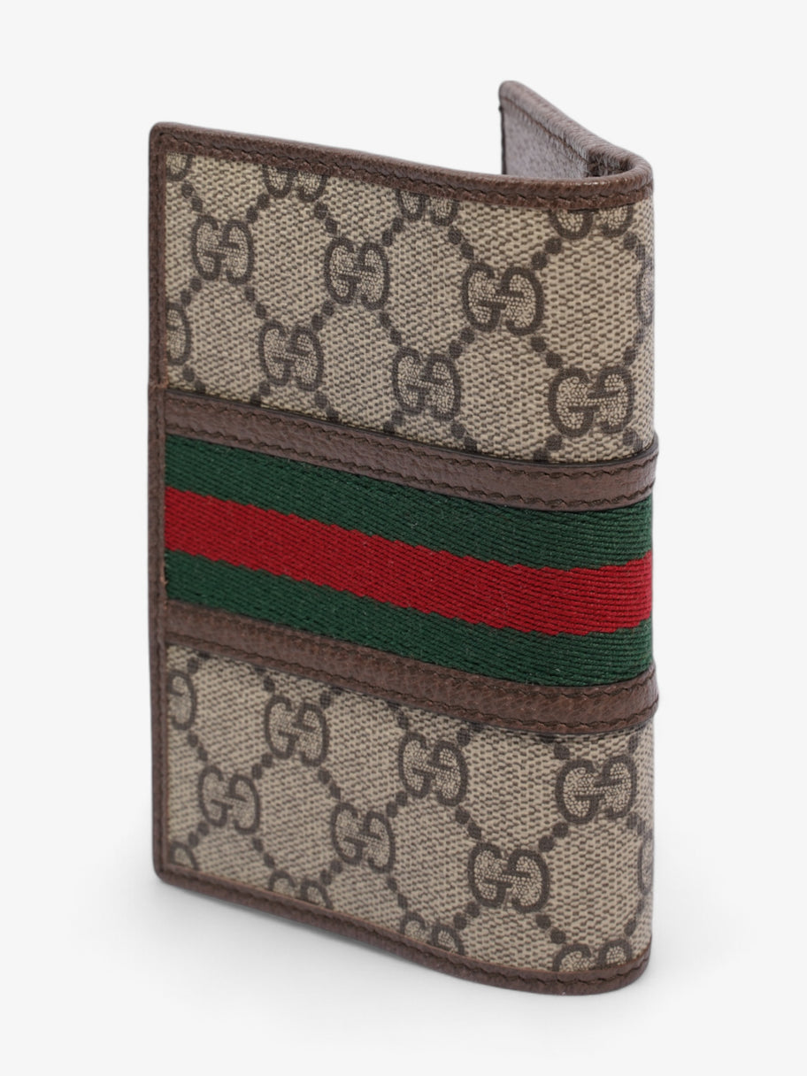 Gucci GG Ophidia Passport Cover GG Supreme / Green / Red Canvas Image 2