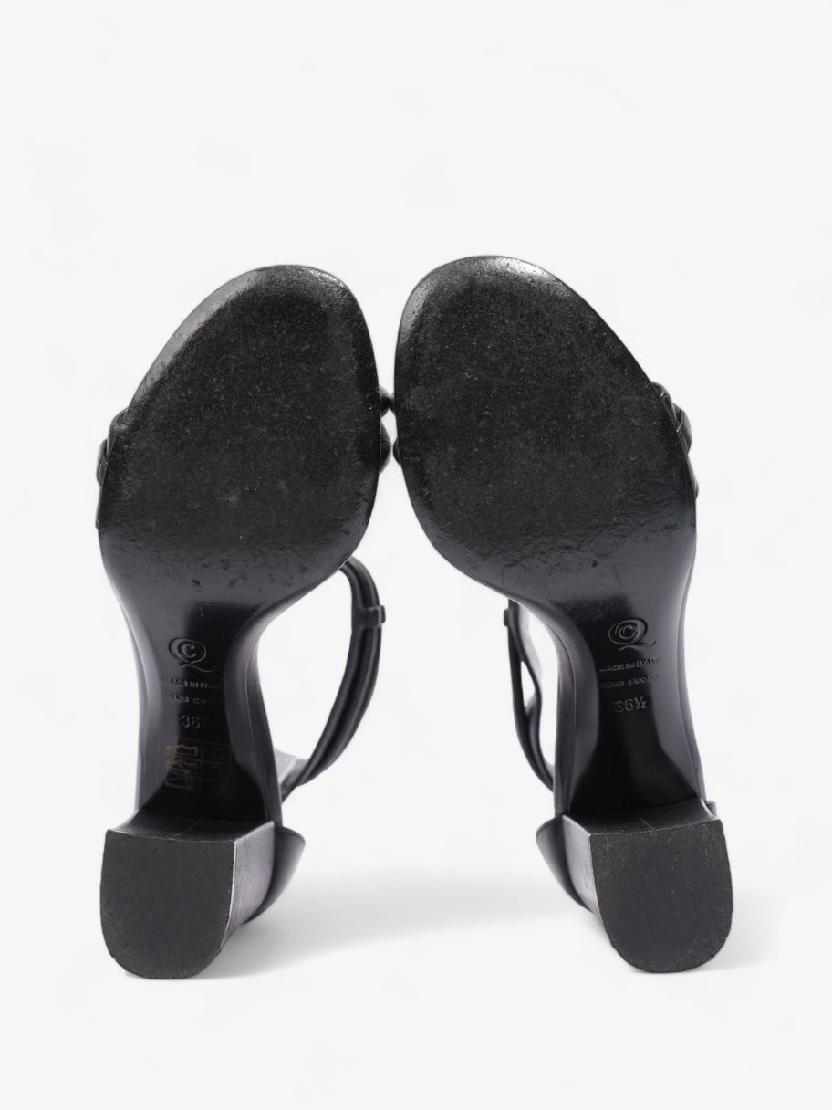 Alexander McQueen Skull Sandals 80 Black Leather EU 36.5 UK 3.5 Image 7