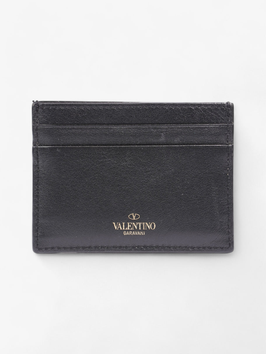 Valentino Rockstud Card Holder Black Leather Image 2