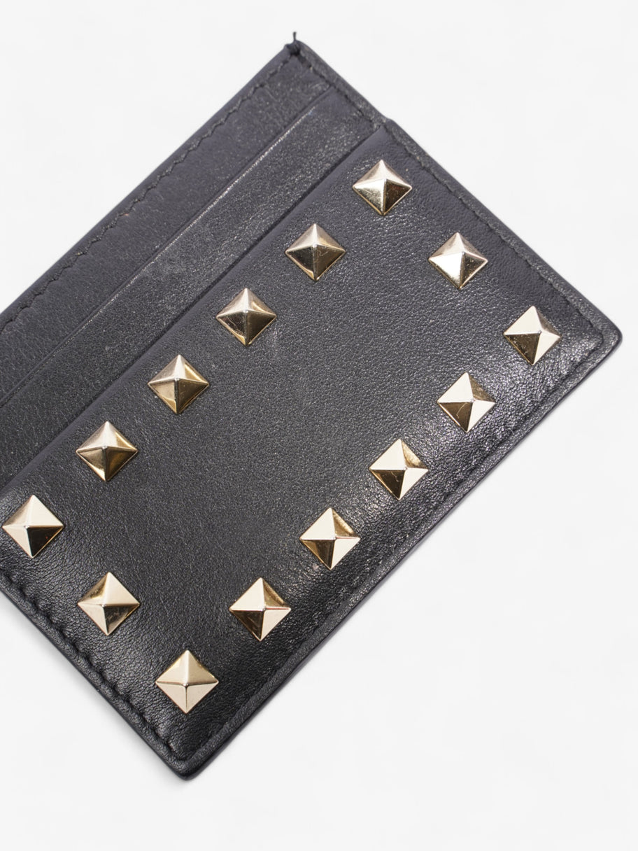 Valentino Rockstud Card Holder Black Leather Image 3