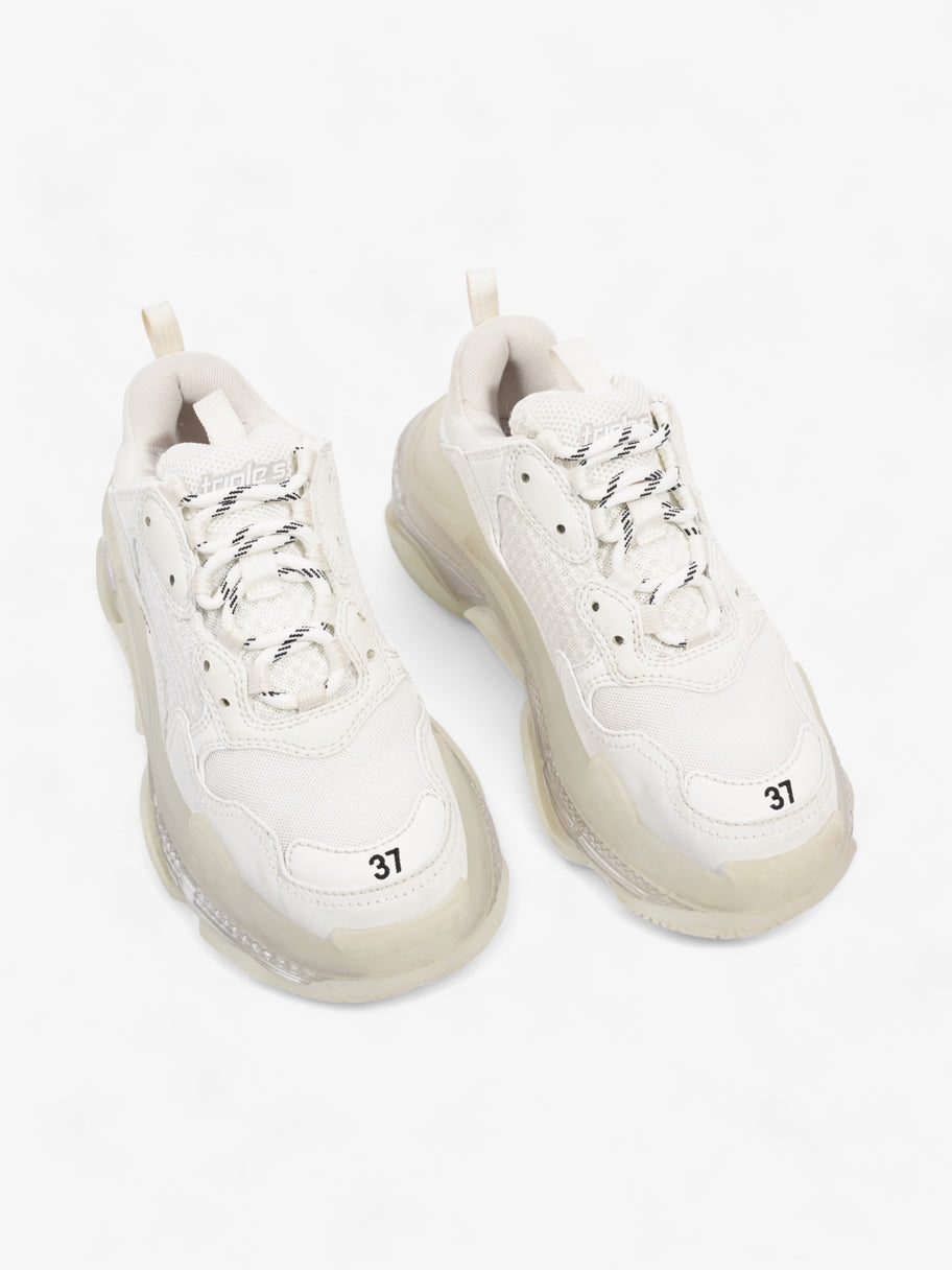 Triple S Clear Sole White / Black Mesh EU 37 UK 4 Image 8