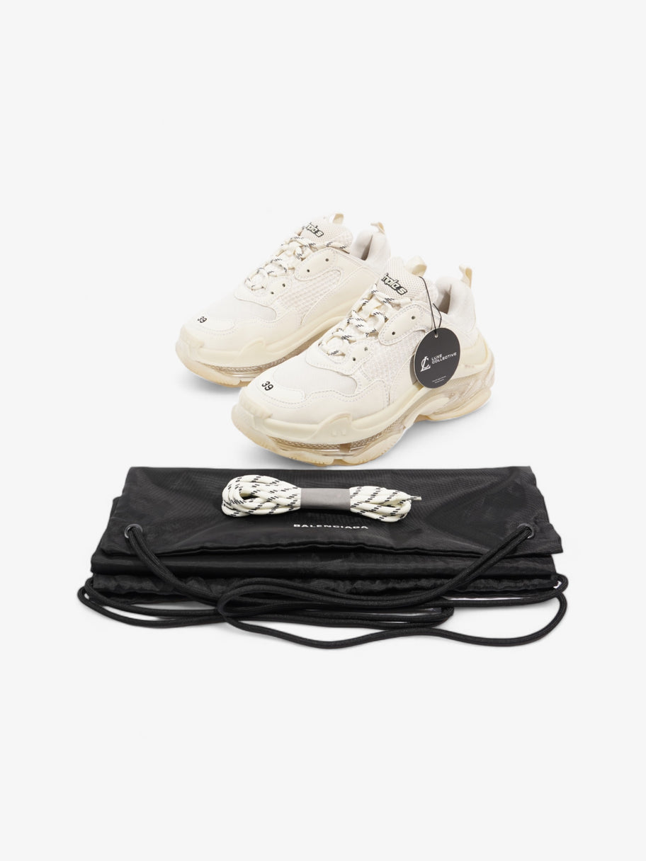 Balenciaga Triple S Clear Sole White / Black Mesh EU 39 UK 6 Image 10